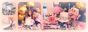 Disco chic inspired 'First Birthday' a party for a pretty princess!